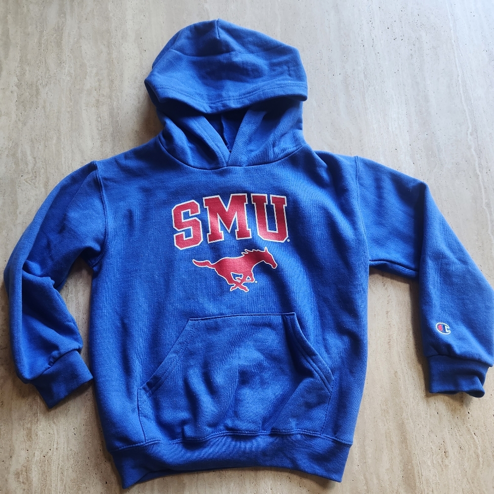 SMU College Kids Sweatshirt Hoodie YS (6-7)